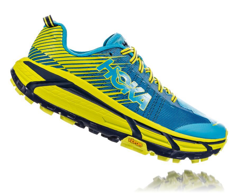 Hoka One One Trailsko Dame - Evo Mafate 2 - Blå/Grøn - 569041HPO